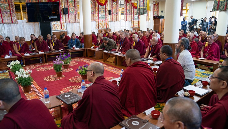Teilnehmende der Ersten Konferenz über Kalachakra in Dharamsala, HP, Indien am 5. Mai 2019. Foto: Tenzin Choejor