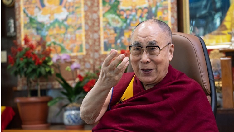 Seine Heiligkeit der Dalai Lama spricht über die interreligiöse Harmonie mit Muslimen aus Malaysia. In Dharamsala, HP, Indien am 28. September 2020. Foto: Ehrw. Tenzin Jamphel