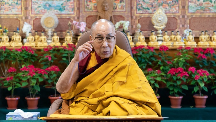 Seine Heiligkeit der Dalai Lama in seiner Residenz in Dharamsala, HP, Indien am 11. Dezember 2021. Foto: Ehrw. Tenzin Jamphel