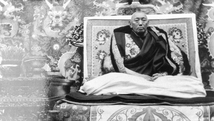 Der 13. Dalai Lama in Tibet.