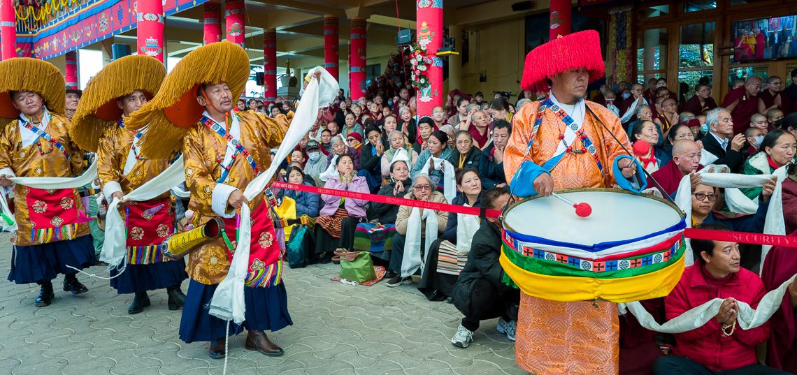 Langlebensgebet in Dharamsala, Indien