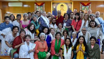 Treffen mit Menschen aus verschiedenen Teilen der Welt