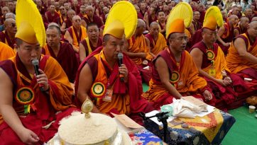 Einweihung des neuen Debattenhofes des Klosters Drepung Gomang