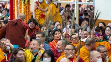 Vorbereitungen für die Chakrasamvara-Ermächtigung