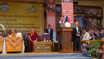 Vereidigung von Sikyong Penpa Tsering