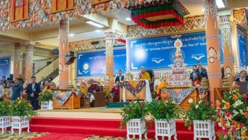 Geburtstagsfeier Dhomey Provinz und Langlebenszeremonie