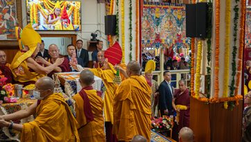 Langlebenszeremonie in Dharamsala